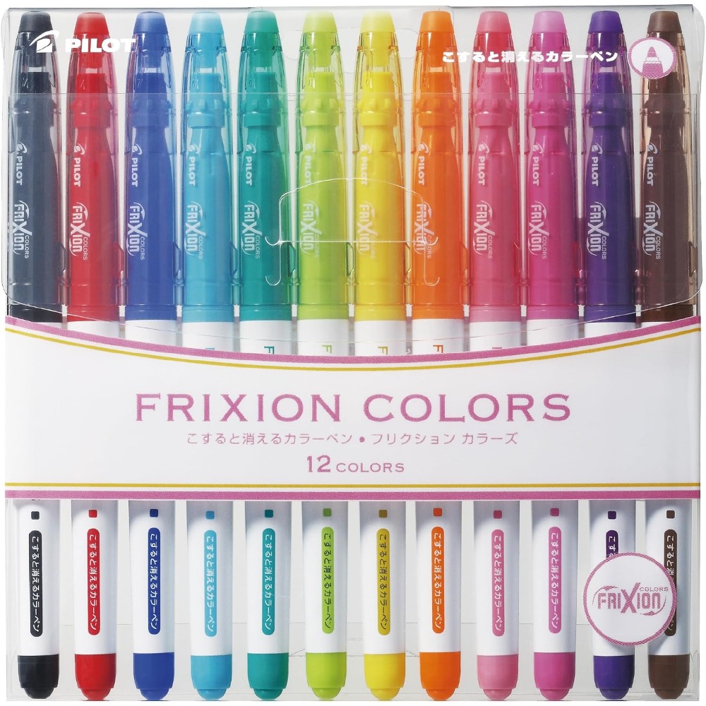 Pilot Pen Frixion - Set Spidol Warna Air yang Dapat