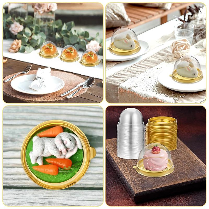 Dome Mold Clear - ABUN Wadah Charcuterie dengan Tutup, 200