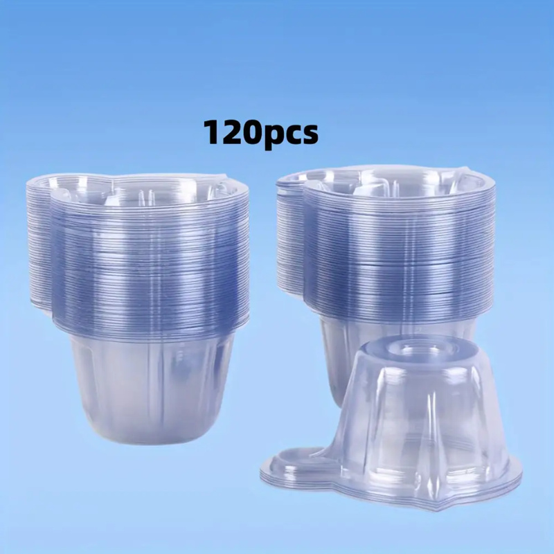Mixing Cup Silicone - 120 Cangkir Pencampur Resin Plastik Transparan,