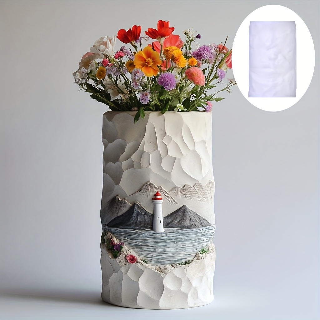 Cetakan Silikon Pot Vas Tanama - Resin Ocean Wave Mold ulasan dan harga