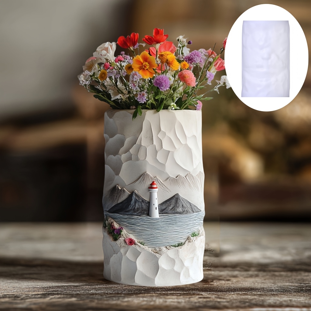 Cetakan Silikon Pot Vas Tanama - Resin Ocean Wave Mold ulasan dan harga