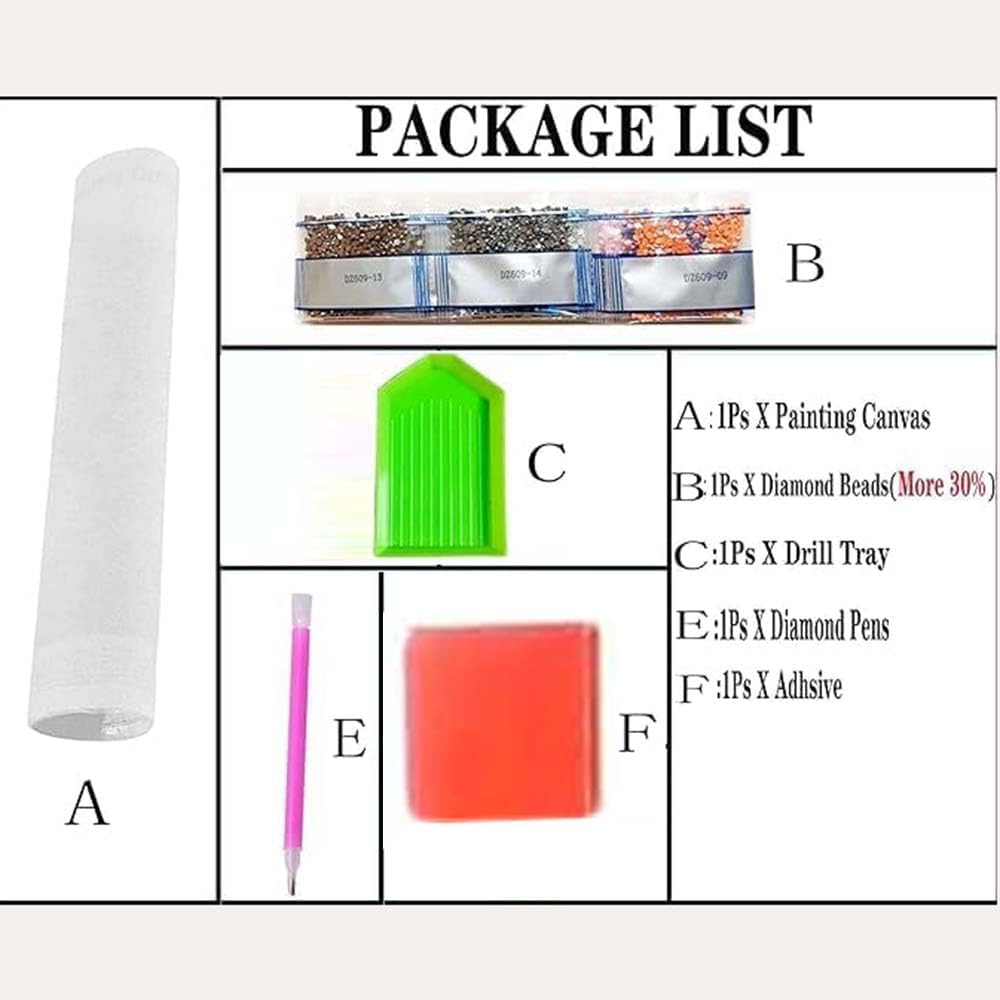 Kit Lukisan Berlian Bentuk Khu - Resin Craft Kit ulasan dan harga