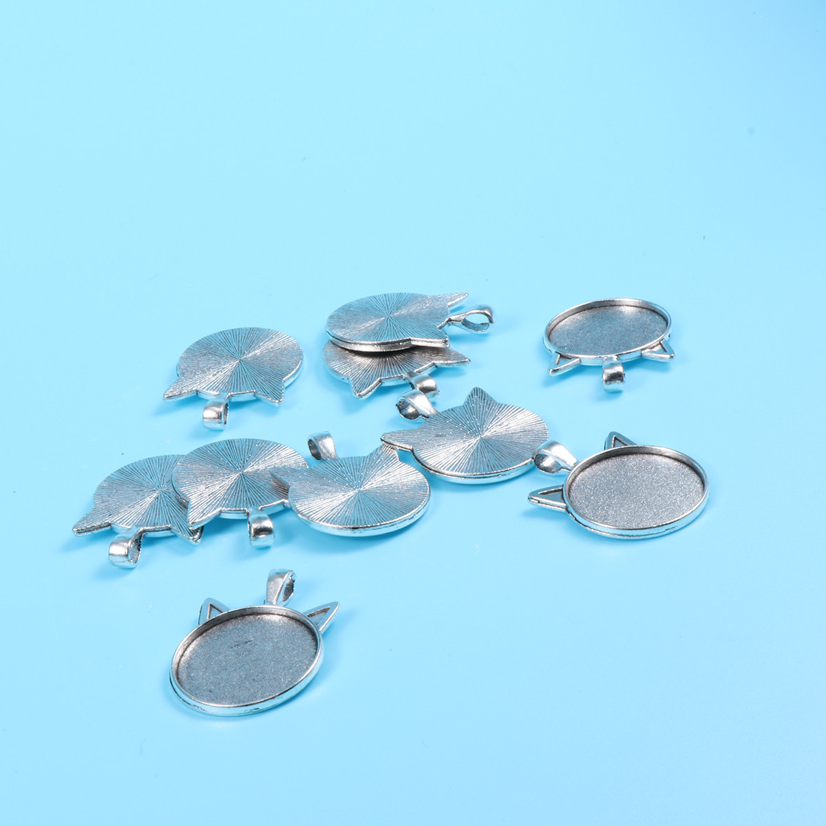 10 Buah Baki Liontin Bezel Tel - Resin Craft Kit ulasan dan harga