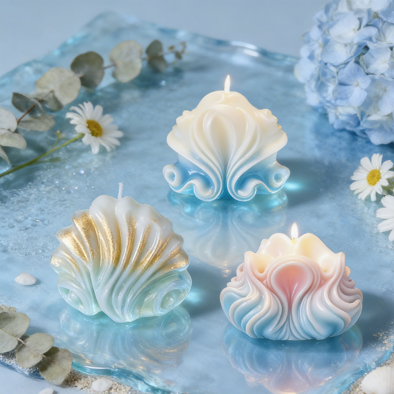 Cetakan Lilin Silikon Bentuk K - Resin Ocean Wave Mold ulasan dan harga